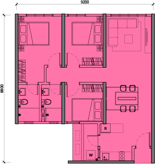 MCentura Floor Plan Type B